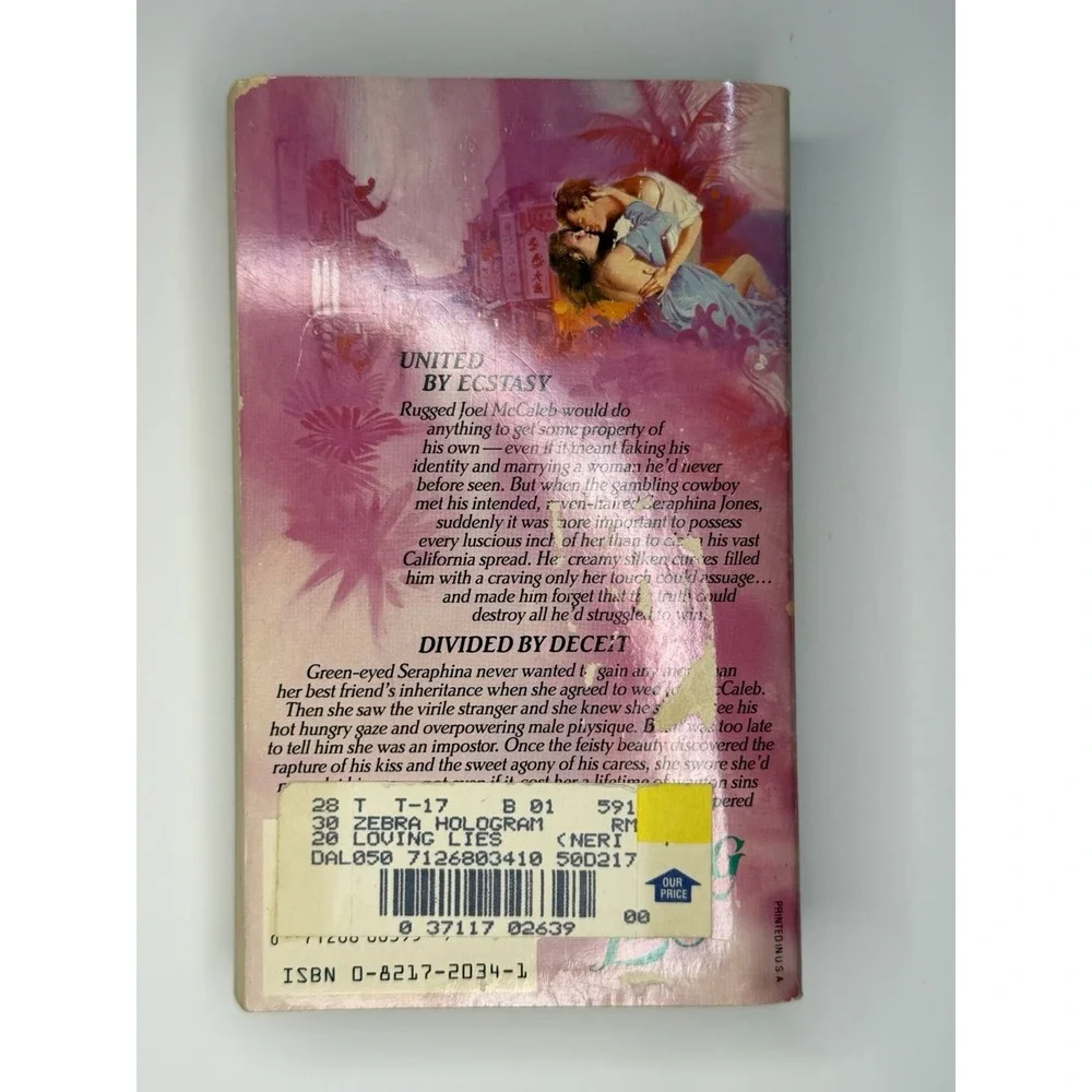 *New price*Penelope Neri Loving Lies Paperback Kensington Romance  1987 Novel